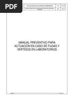 Manual Preventivo para Actuación en Caso de Fugas y Vertidos en Laboratorios