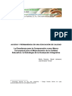 La Enseñanza para La Omprensión para Mejorar La Calidad Educativa PDF