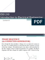 ESO 210 Introduction To Electrical Engineering: Lecture-8