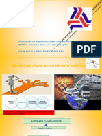 Decisiones Clave en Un Sistema Logístico