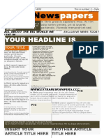 Word Newspaper Template 3