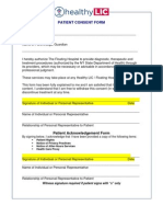 Healthy LIC - Patient CONSENT Form English