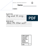 Handwriting Assessment 9