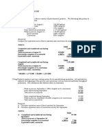 Process Costing Problem