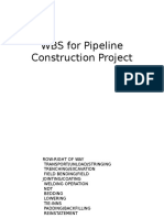 WBS For Pipeline Construction Project