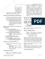 Agrarian Law Reviewer - Prelims (Tokie)