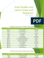 Social Studies and Science Scope and Sequence 2016-2017