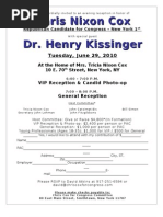 Kissinger Invite