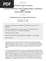 United States v. Lawrence Lipowitz, Robert William Muller, and Richard Smith, Robert Muller, 401 F.2d 591, 3rd Cir. (1968)