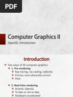 Computer Graphics Ii: Opengl Introduction