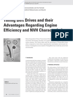 Timing Belt Drives and Their Advantages Regarding Engine Efficiency and NVH Characteristics