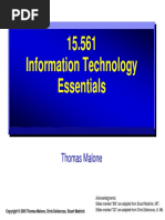 15.561 Information Technology Essentials: Thomas Malone