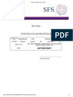 Semester Feedback Form Receipt Somesh PDF