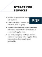 Contract For Services Law240