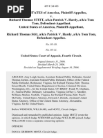 United States v. Richard Thomas Stitt, A/K/A Patrick v. Hardy, A/K/A Tom Tom, United States of America v. Richard Thomas Stitt, A/K/A Patrick v. Hardy, A/K/A Tom Tom, 459 F.3d 483, 4th Cir. (2006)