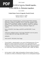 United States v. Tyrone Smith, JR., 359 F.3d 662, 4th Cir. (2004)