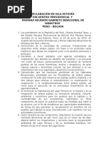 Declaración de Isla Esteves