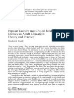 Popular Culture and Critical Media Literacy in Adult Education: Theory and Practice