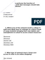 1 - Which Device Performs The Function of Determining The Path That Messages Should Take Through Internetworks?