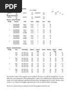 Week Day(s) Lift Sets Reps Lbs KGS: The 3X3 Powerlifting Program Current Maxes