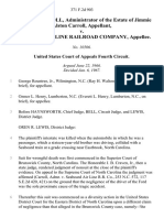 Robert R. Carroll, Administrator of The Estate of Jimmie Alston Carroll v. Seaboard Air Line Railroad Company, 371 F.2d 903, 4th Cir. (1967)