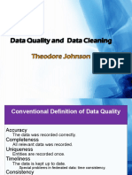 Data Quality and Cleaning