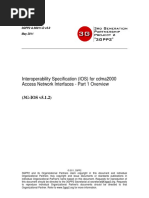 Interoperability Specification (IOS) For Cdma2000 Access Network Interfaces - Part 1 Overview