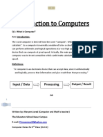 Computer Notes For 9th Class