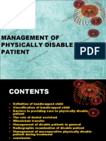 Management of Physically Disabled Patient Pedo