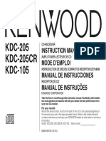 KDC-205 KDC-205CR KDC-105: Instruction Manual Mode D'Emploi Manual de Instrucciones