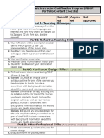 Portfolio Checklist