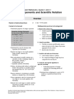 Rules of Exponents and Scientific Notation: Grade 8 Mathematics, Quarter 1, Unit 1.1