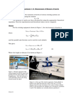 Physics 211 Experiment # 10 Measurement of Moment of Inertia Objective