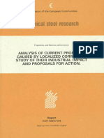 Analysis of Current Problems Caused by Localized Corrosion. Study of Their Idustrial Impact and Proposals For Action