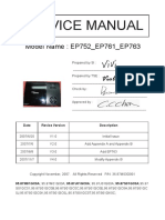 Optoma EP752 - EP761 - EP763 V4.0 EP761 Service Manual PDF