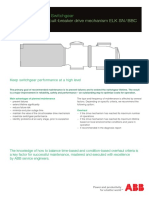 Maintenance of Circuit-Breaker Drive Mechanism ELK SN / BBC: SF Gas-Insulated Switchgear