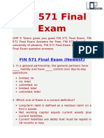 FIN 571 Final Exam: FIN 571 Final Exam Ansers For Uop - UOP E Tutorsinal Exam