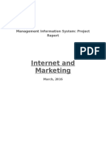 Internet and Marketing: Management Information System: Project