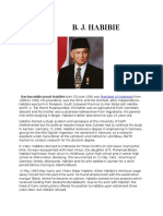 Habibie: Bacharuddin Jusuf Habibie Born 25 June 1936 Was