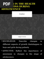 Changes in Adolescence