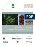 The 19th Australasian Plant Pathology Conference, 2013, Auckland, New Zealand