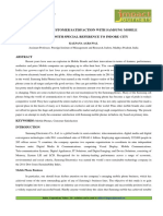 A Study On Customer Satisfaction With Samsung Mobile Phones With Special Reference To Indore City