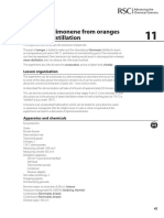 Cfns Experiment 11 - Extracting Limonene From Oranges by Steam Distillation PDF