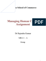 Managing Human Capital Assignment: London School of Commerce