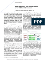 Vision-Based Guidance and Control of A Hovering Vehicle in Unknown, GPS-denied Environments