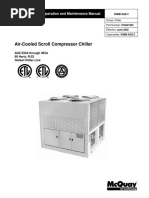 Air-Cooled Scroll Compressor Chiller: Installation, Operation and Maintenance Manual