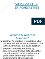 Application of It in Weather Forecasting