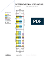 Coach Diagram For Composite First Ac + Second Ac Sleeper Coach (Icf)