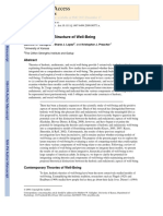 NIH Public Access: The Hierarchical Structure of Well-Being