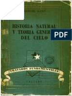 Historia Natural y Teoría General Del Cielo - Immanuel Kant